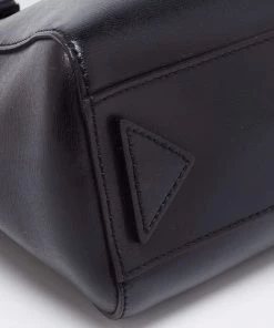 Emporio Armani Black Leather Logo Satchel For Women 24 Emporio Armani Black Leather Logo Satchel For Women -Emporio Armani sale luxury women emporio armani used handbags p661484 005