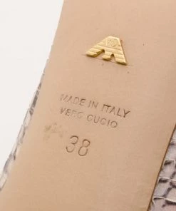 Emporio Armani Pink Python Pumps Size 38 For Women -Emporio Armani sale luxury women emporio armani used shoes p37072 007