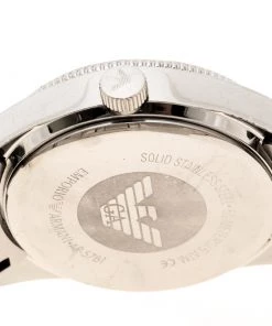 Emporio Armani SIlver Stainless Steel & Crystal AR-5781 Women's Wristwatch 39mm For Women -Emporio Armani sale luxury women emporio armani used watches p131791 004