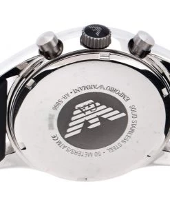 Emporio Armani Black Stainless Steel AR5866 Chronograph Men's Wristwatch 43 Mm For Men -Emporio Armani sale luxury women emporio armani used watches p243986 001