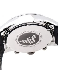 Emporio Armani Black Stainless Steel AR5866 Chronograph Men's Wristwatch 43 Mm For Men -Emporio Armani sale luxury women emporio armani used watches p243986 005