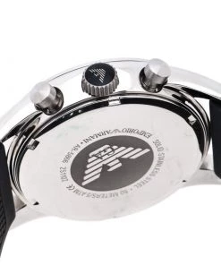 Emporio Armani Black Stainless Steel AR5866 Chronograph Men's Wristwatch 43 Mm For Men -Emporio Armani sale luxury women emporio armani used watches p243986 006