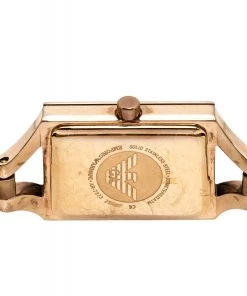 Emporio Armani Black Rose Gold Plated Stainless Steel Classic AR7373 Women's Wristwatch 20 Mm For Women -Emporio Armani sale luxury women emporio armani used watches p272505 003