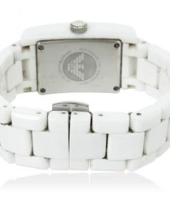 Emporio Armani White Ceramica Womens Wristwatch 25 MM For Women -Emporio Armani sale luxury women emporio armani used watches p33020 004