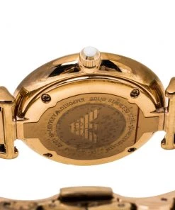 Emporio Armani Mother Of Pearl Rose Gold Tone Stainless Steel Classic AR1909 Women's Wristwatch 32 Mm For Women -Emporio Armani sale luxury women emporio armani used watches p334151 003