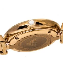 Emporio Armani Mother Of Pearl Rose Gold Tone Stainless Steel Classic AR1909 Women's Wristwatch 32 Mm For Women -Emporio Armani sale luxury women emporio armani used watches p334151 004