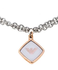 Emporio Armani White Stainless Steel Two-Hand AR80023 Wristwatch 32 Mm Set With Earrings And Bracelet For Women -Emporio Armani sale luxury women emporio armani used watches p355880 008