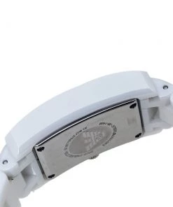 Emporio Armani White Ceramic Stainless Steel AR1409 Women's Wristwatch 25 Mm For Women -Emporio Armani sale luxury women emporio armani used watches p384524 004