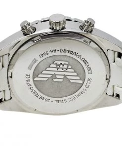 Emporio Armani White Stainless Steel Rubber Sportivo AR5941 Women's Wristwatch 35 Mm For Women -Emporio Armani sale luxury women emporio armani used watches p428713 003