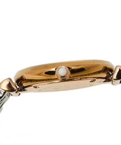 Emporio Armani Grey Two-Tone Stainless Steel AR1840 Women's Wristwatch 32 Mm For Women -Emporio Armani sale luxury women emporio armani used watches p452616 005