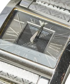 Emporio Armani Black Stainless Steel AR5708 Women's Wristwatch 27 Mm For Women -Emporio Armani sale luxury women emporio armani used watches p458117 001