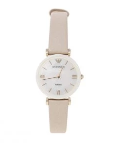 Emporio Armani Mother Of Pearl Ceramic TBar AR11041 Women's Wristwatch 32 Mm For Women