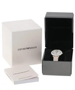 Emporio Armani Mother Of Pearl Ceramic TBar AR11041 Women's Wristwatch 32 Mm For Women -Emporio Armani sale luxury women emporio armani used watches p489033 008