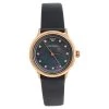 Emporio Armani Black Mother Of Pearl Rose Gold Tone Stainless Steel Leather Classic AR1802 Women's Wristwatch 27 Mm For Women -Emporio Armani sale luxury women emporio armani used watches p500758 003