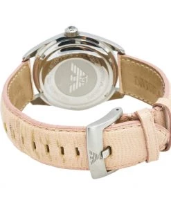 Emporio Armani Mother Of Pearl Stainless Steel Leather AR-0543 Women's Wristwatch 38 Mm For Women -Emporio Armani sale luxury women emporio armani used watches p557814 002