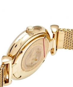 Emporio Armani Champagne Gold Plated Stainless Steel AR-1957 Women's Wristwatch 32 Mm For Women -Emporio Armani sale luxury women emporio armani used watches p568748 003