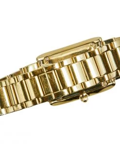 Emporio Armani Mother Of Pearl Yellow Gold Plated Stainless Steel AR2052 Women's Wristwatch 27 Mm For Women -Emporio Armani sale luxury women emporio armani used watches p585915 009