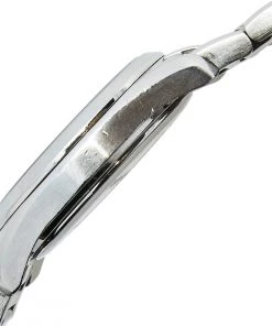 Emporio Armani Silver Stainless Steel Tazio AR6028 Women's Wristwatch 26 Mm For Women -Emporio Armani sale luxury women emporio armani used watches p595672 003