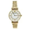 Emporio Armani Mother Of Pearl Yellow Gold Plated Stainless Steel AR1907 Women's Wristwatch 32 Mm For Women