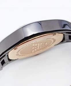 Emporio Armani Black Mother Of Pearl Ceramic Gold Plated Stainless Steel AR1412 Women's Wristwatch 35 Mm For Women -Emporio Armani sale luxury women emporio armani used watches p624007 003