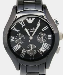 Emporio Armani Black Ceramic Stainless Steel AR1401 Women's Wristwatch 38 Mm For Women -Emporio Armani sale luxury women emporio armani used watches p626747 1650433730 007