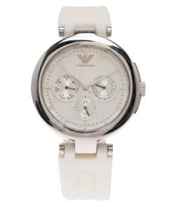 Emporio Armani Silver Stainless Steel AR0736 Women's Wristwatch 39MM For Women