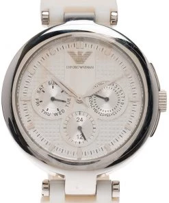 Emporio Armani Silver Stainless Steel AR0736 Women's Wristwatch 39MM For Women -Emporio Armani sale luxury women emporio armani used watches p63064 003