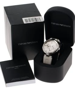 Emporio Armani Silver Stainless Steel AR0736 Women's Wristwatch 39MM For Women -Emporio Armani sale luxury women emporio armani used watches p63064 006