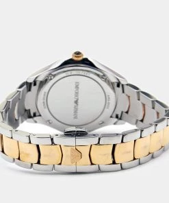 Emporio Armani Mother Of Pearl Two Tone Stainless Steel Esedra ARS8503 Women's Wristwatch 35 Mm For Women -Emporio Armani sale luxury women emporio armani used watches p664171 001
