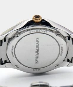 Emporio Armani Mother Of Pearl Two Tone Stainless Steel Esedra ARS8503 Women's Wristwatch 35 Mm For Women -Emporio Armani sale luxury women emporio armani used watches p664171 002
