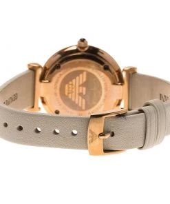 Emporio Armani Silver Rose Gold-Plated Stainless Steel AR1769 Women's Wristwatch 32MM For Women -Emporio Armani sale luxury women emporio armani used watches p67857 005