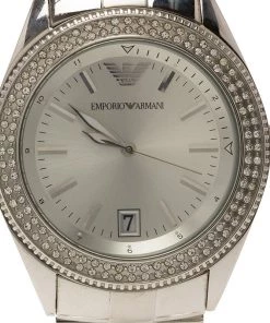 Emporio Armani AR-5781 Stainless Steel & Crystal Women's Wristwatch 39MM For Women -Emporio Armani sale luxury women emporio armani used watches p82460 003
